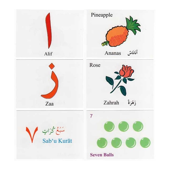 Flash Cards (Arabic-English) – Learn the Alphabets | Dar-us-Salam