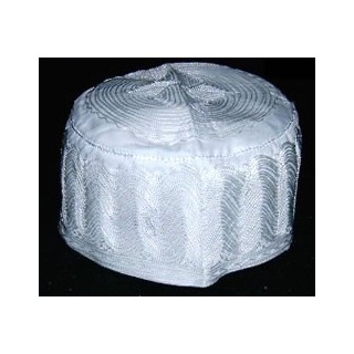 White Prayer Cap (Large Kufi) | Fine Knit | Dar-us-Salam