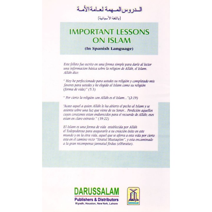 Spanish: Lecciones Generales Sobre el Islam | Shop Dar-us-Salam