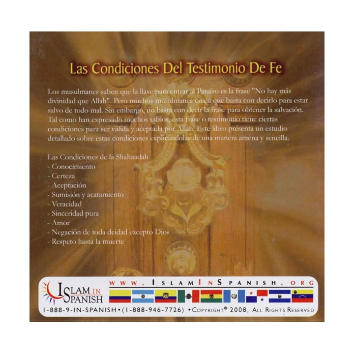 Spanish: Condiciones del Testimonio de Fe (CD) | Dar-us-Salam