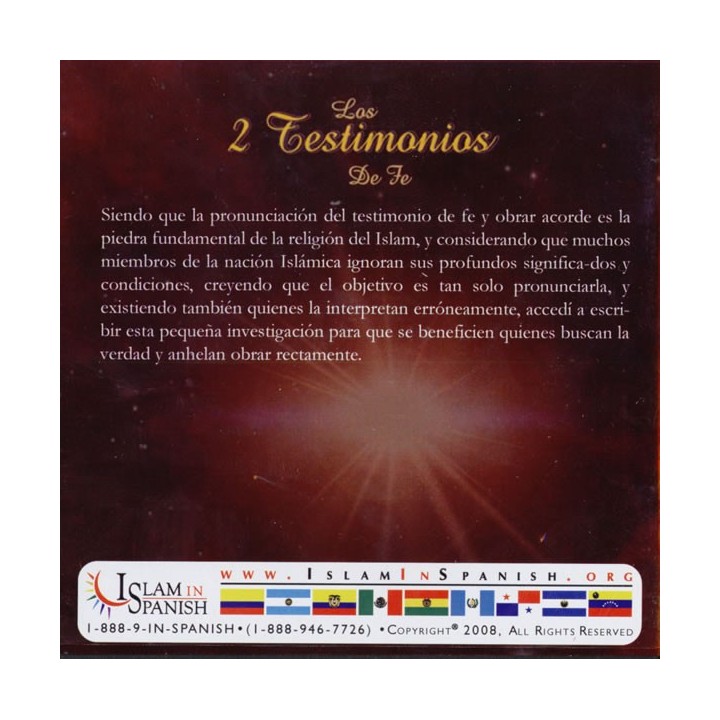 Spanish: Los Dos Testimonios de Fe (CD) | Shop at Dar-us-Salam