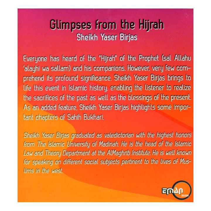 Glimpses From The Hijrah (CD) | Buy at Dar-us-Salam