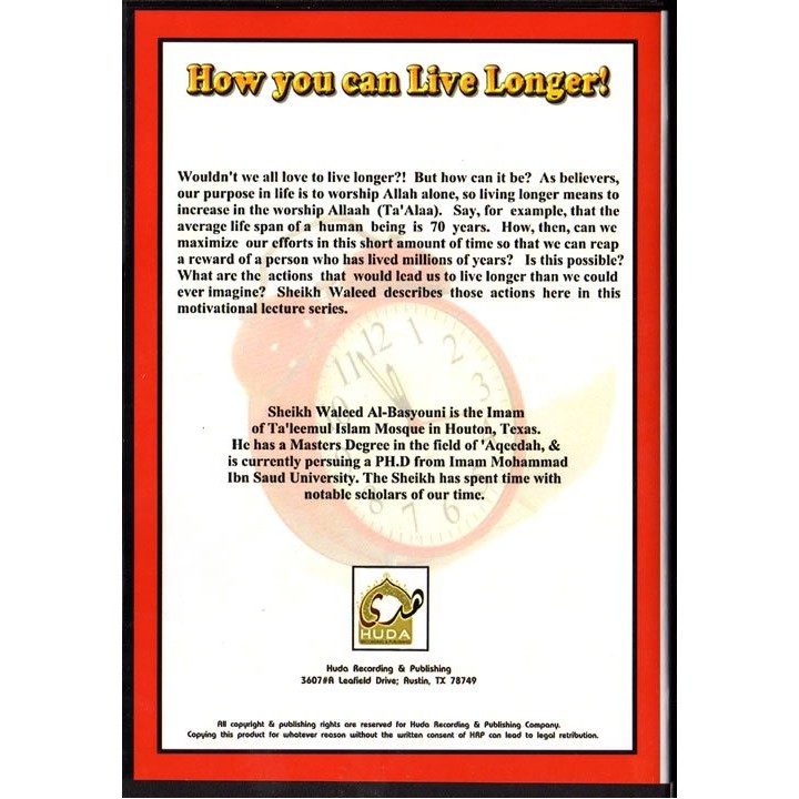 How You Can Live Longer! (2 CDs) | Order at Dar-us-Salam