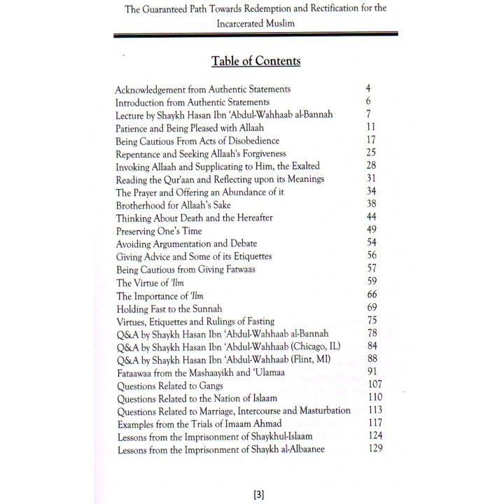 The Guaranteed Path Towards Redemption & Rectification For The Incarcerated Muslim