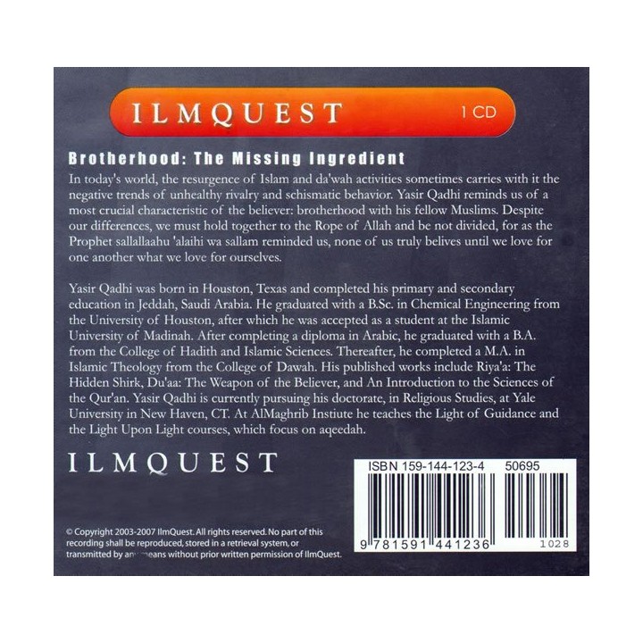 Brotherhood - The Missing Ingredient (CD)