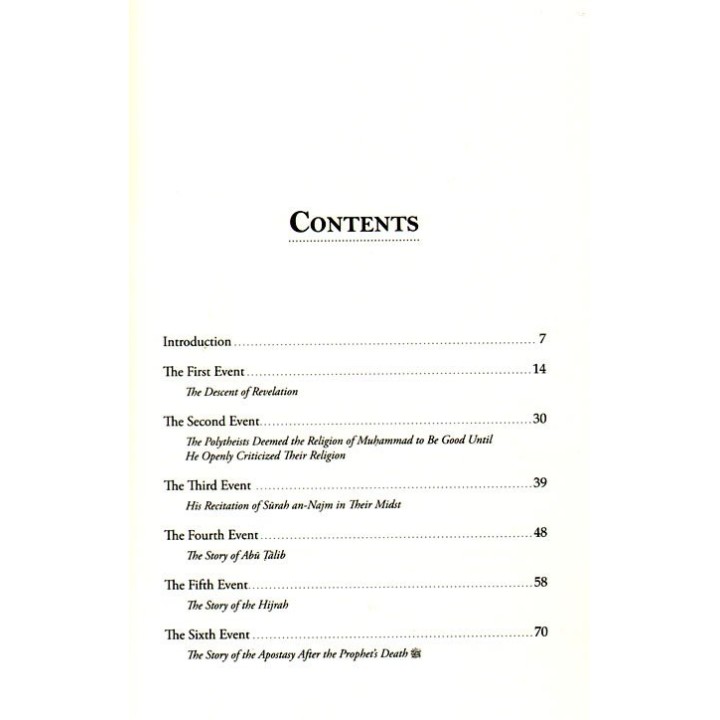 Six Events from the Prophetic Sirah