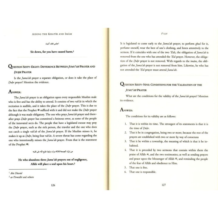 Aiding The Khatib and Imam