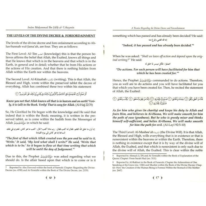 Divine Decree and Foreordainment