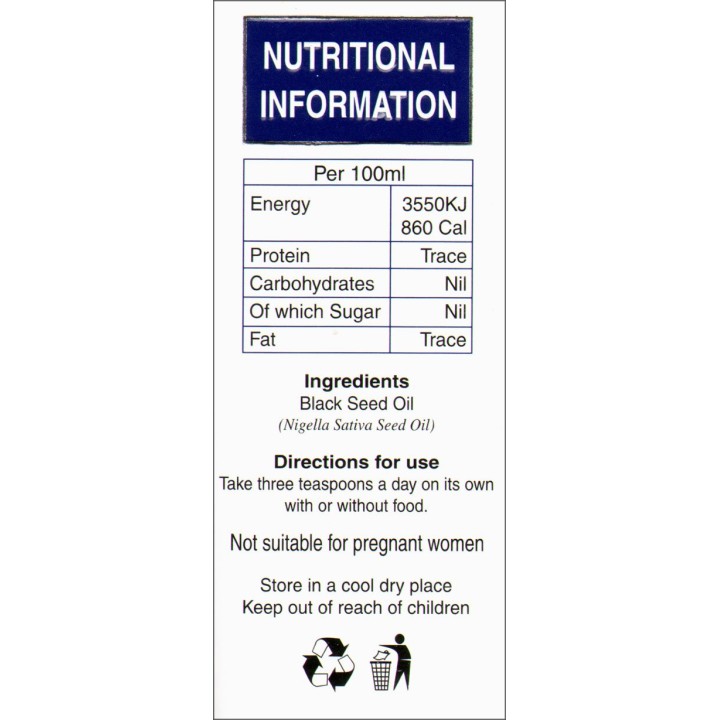 Black Seed Oil (100ml Bottle)