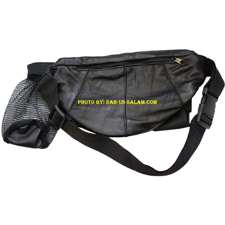 Leather Belt for Hajj/Umrah (With Phone+Bottle Holder)