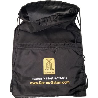 Drawstring Backpack with Front Zipper Pocket