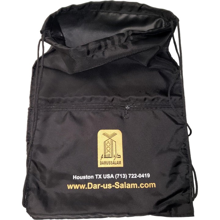 Drawstring Backpack with Front Zipper Pocket