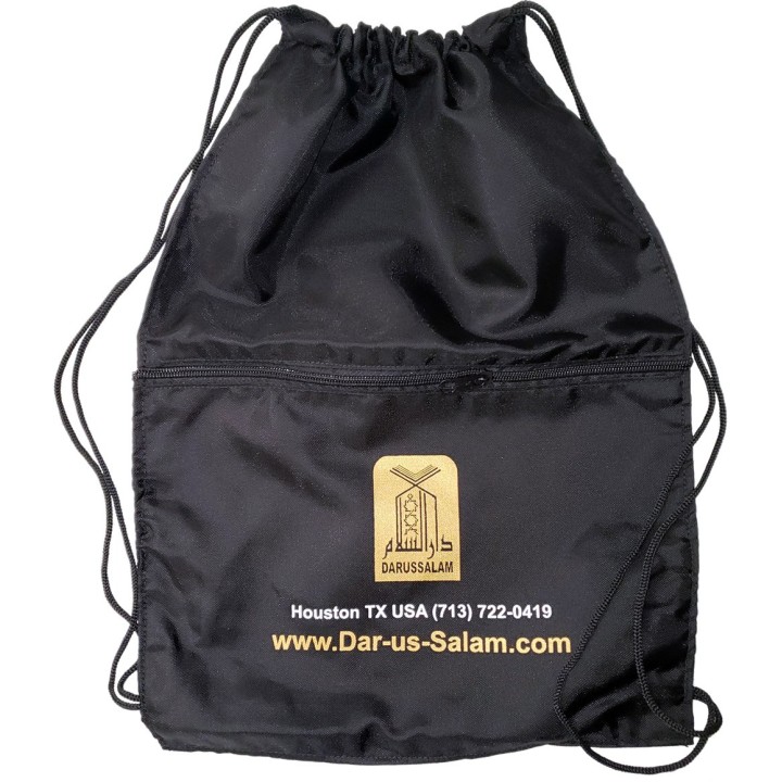 Drawstring Backpack with Front Zipper Pocket