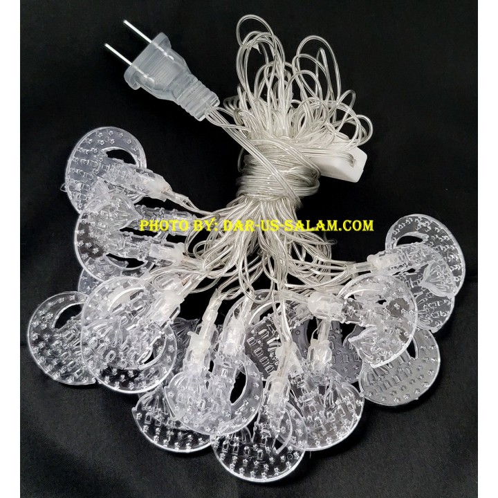20 Crescent Masjid String Lights | Islamic Decor at Dar-us-Salam