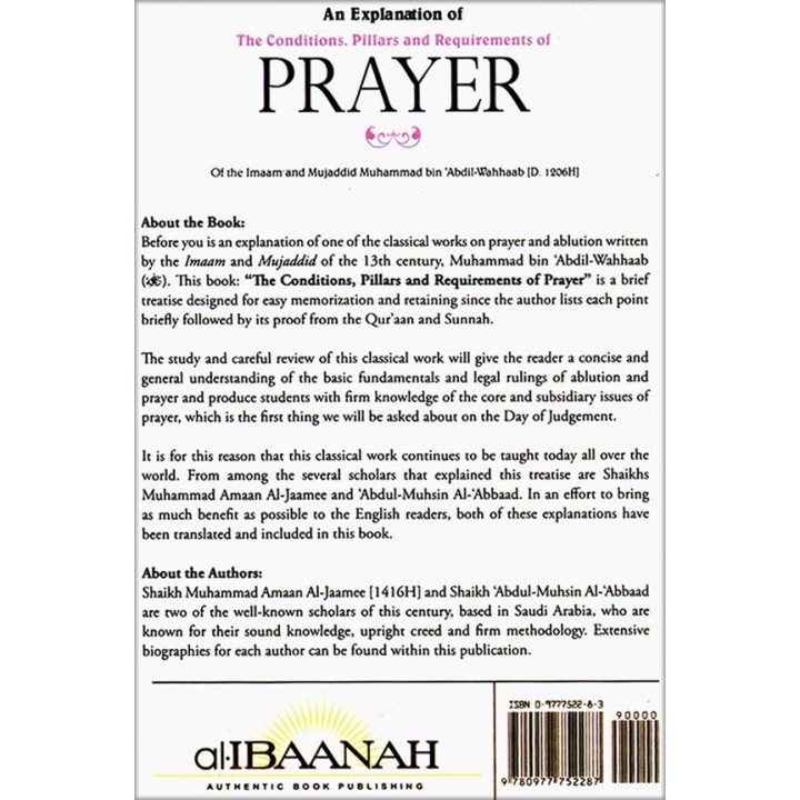Pillars & Conditions of Prayer | Buy Book at Dar-us-Salam