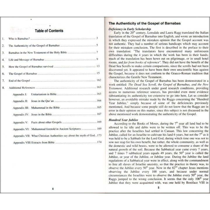 Gospel of Barnabas إنجيل برنابا | Buy Book at Dar-us-Salam