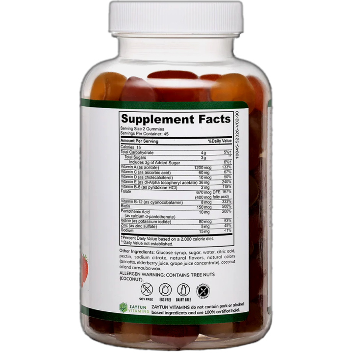 Halal Adult Multivitamin Gummies | Daily Wellness | Dar-us-Salam