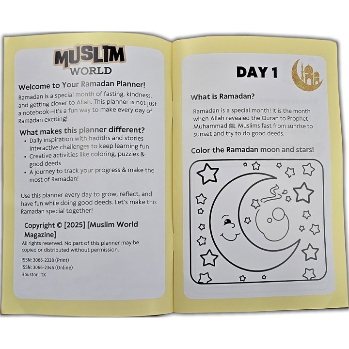 Ramadan Activity Book for Kids (Ages 4–8) | Get at Dar-us-Salam